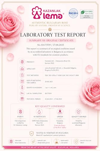 Lema Rose Oil Skincare Set for Women – Face Oil & Around the Eye Oil with Bulgarian Rose Oil (Rose Otto), Hydrating Facial Oils, Lightweight & Fast Absorbing, Radiant Glow, Gift Set, Made in Bulgaria