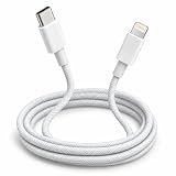 Cabo USB-C para Lightning 30W 1 Metro Nylon Trançado Reforçado Carregamento Rápido Tipo C para Celular Compativel Com Iphone 14,13,12,11,X