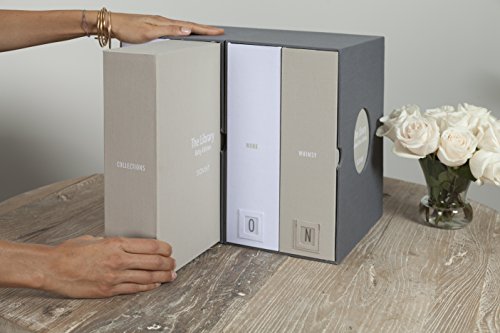 Savor | Baby + School Years Keepsake Boxes | Slate Gray - Set Of 2 Custom-Dyed With Cloth Covering + Acid-Free For Durability W/Full Organization System+Includes Labels For Customizing #TOP3