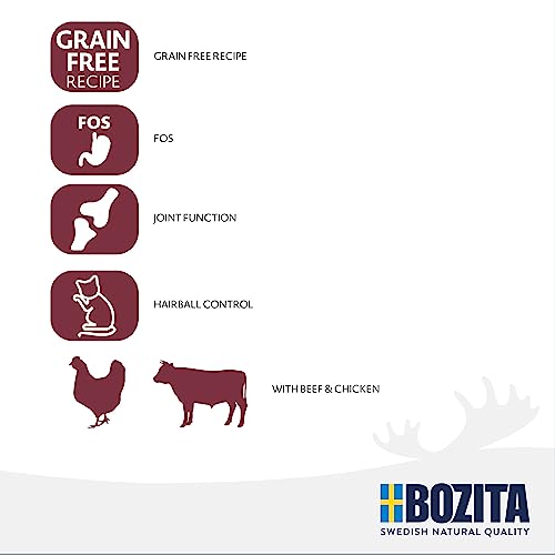 Bozita Nassfutter Senior 8+ Häppchen in Sauce mit Fleisch - 12x85g Portionsbeutel getreidefreies & weizenfreies Futter für Katzen - Katzen Nassfutter mit 8,5% Protein & 4,5% Fettgehalt