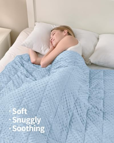 Image of Mr. Sandman Cooling Weighted Blanket for Adults, Queen Size 12 lbs, 48″x72″