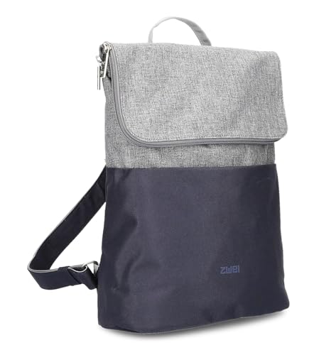 Damen City-Rucksack wasserabweisend KIM KIR 110 (6/9 Liter) Daypack Bicolor urbaner Canvas-Stil, wasserdichter Reißverschluss gepolsterter Rücken funktional & praktisch gute Innenausstattung (ink)