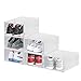 BUZIFU 6pcs Cajas Zapatos Transparentes Cajas Plástico Zapatos Apilables Hasta Talla 49 Caja de Almacenamiento de Deportivas para Mujer y Hombre Organizar Zapatos Armario(6 unidades, 33 x 23 x 14 cm)