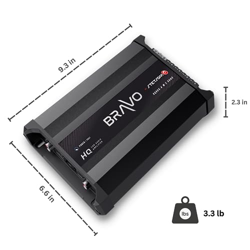 Stetsom Bravo HQ 800.4 Multichannel Car Audio Digital Amp - 2 Ohms Stable, 800 Watts RMS, 4 Independent Channels, Variable Crossover, Full Range, Car Stereo ds Bridge Speakers 800x4, RCA & High Input by Stetsom - Image 7