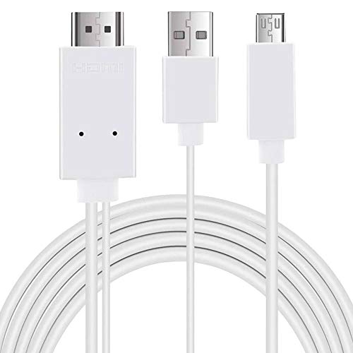 OcioDual Cable MHL de Micro USB 11 Pin Pines a HDMI TV Adaptador Convertidor para Samsung Galaxy S3/S4 Note 2/3/4 Tab S/S2