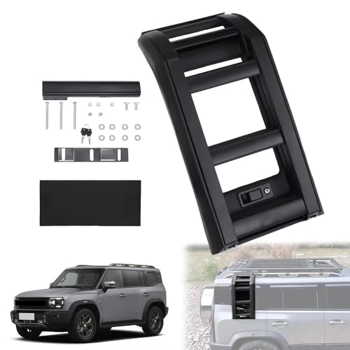 Foldable Ladder Roof Step Ladder Off-Road Modification Fits for Jetour Traveller T2 2023 2024