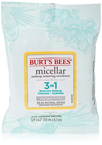 Micellar Makyaj Temizleme Havluları Hindistan Cevizi ve Lotus Suyu 10 Adet (1'li Paket)