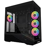Lian Li – LIAN LI Vector V100 PC-Gehäuse Schwarz – ATX Midi-Tower mit 
