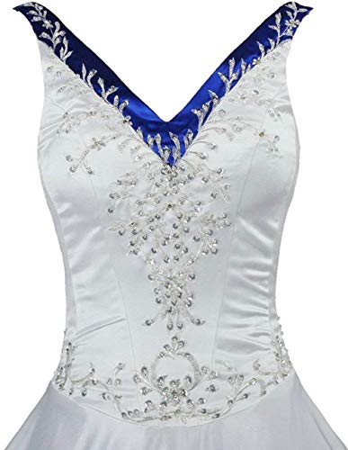 Robe de mariée broderie satin masquer les hanches silhouette élancée - 4