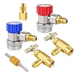 Connexion polyvalente R134A : reliez facilement les jauges de collecteur pour des recharges CA efficaces en utilisant ce kit d'adaptateur complet conçu pour les tâches de réparation automobile