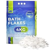Magnesium Flakes zum Baden – Magnesium Badesalz, Reine Magnesiumchlorid-Flocken für Fußbad, Vollbad & Entspannung, Ohne Zusätze, Hergestellt in der EU, MRS, 4 kg
