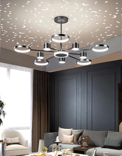 Lustres LED orientables 360° avec télécommande pour grand salon - 2