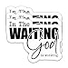 (3PCS) Christian Bible Verse Stickers – in The Waiting God is Working – Inspirational Religious Faith Waterproof Vinyl Decals for Water Bottles, Tumblers, Laptops, Scapbooks - 3'' x 2.3"