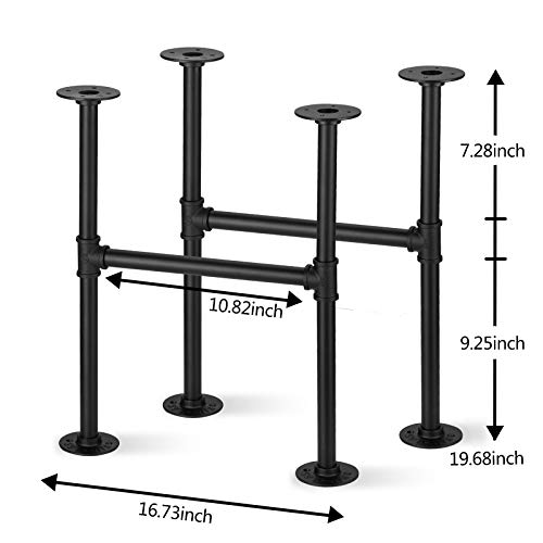 Licperron B08QMKML47 Coffee Table Legs, Industrial Metal Table Legs, Black Pipe Table Legs For Coffee Desk Furniture thumb #2