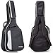 Acoustic and Classical Guitars Gig Bag Full Size (41 inch) by Hola! Music, Deluxe Series with 15mm Padding, Black