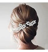 Casdre Rhinestone Bride Wedding Hair Pins Silver Crystal Bridal Hair Pieces Wedding Hair Accessor...