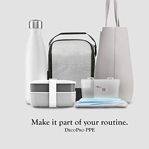 Portable Travel Case for Procedural Face Masks with FREE 10-pack of Disposable Face Masks | Manufactured for and Sold Exclusively by DecoPro