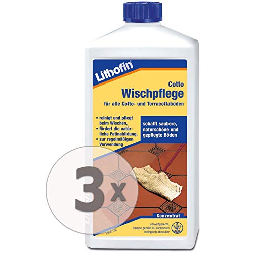 Lithofin Cotto Wischpflege 3 l - Pflege & Reinigung für Terracotta Boden - Konzentrat - sehr ergiebig Cover