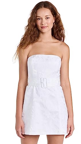 amanda uprichard fae midi dress Strapless Mini Fae Dress in Shocking Pink Toile | M