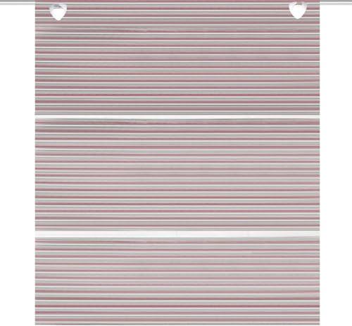 Magnetrollo Bambusoptik Beere inkl. Haken | Raffrollo mit Magnetraffung |...