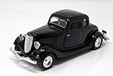 oldtimer modelle übersicht Größe ca 18 cm Ford Coupe 1934 Hard Top Schwarz Oldtimer 1/24 Motormax Modellauto Modell Auto