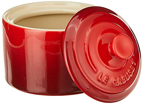 Le Creuset Stoneware Cream And Sugar, 2 Pc. Set, Cerise #TOP1