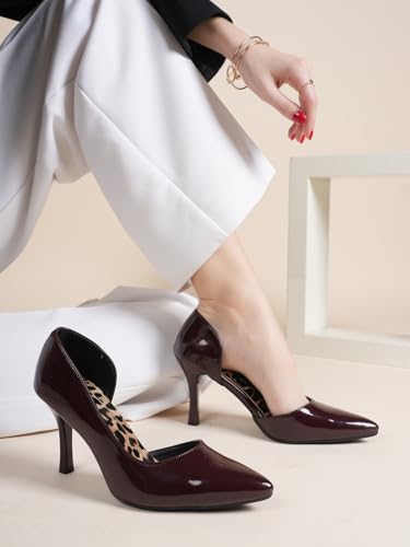 DROP BOLD maroon heels – image 3