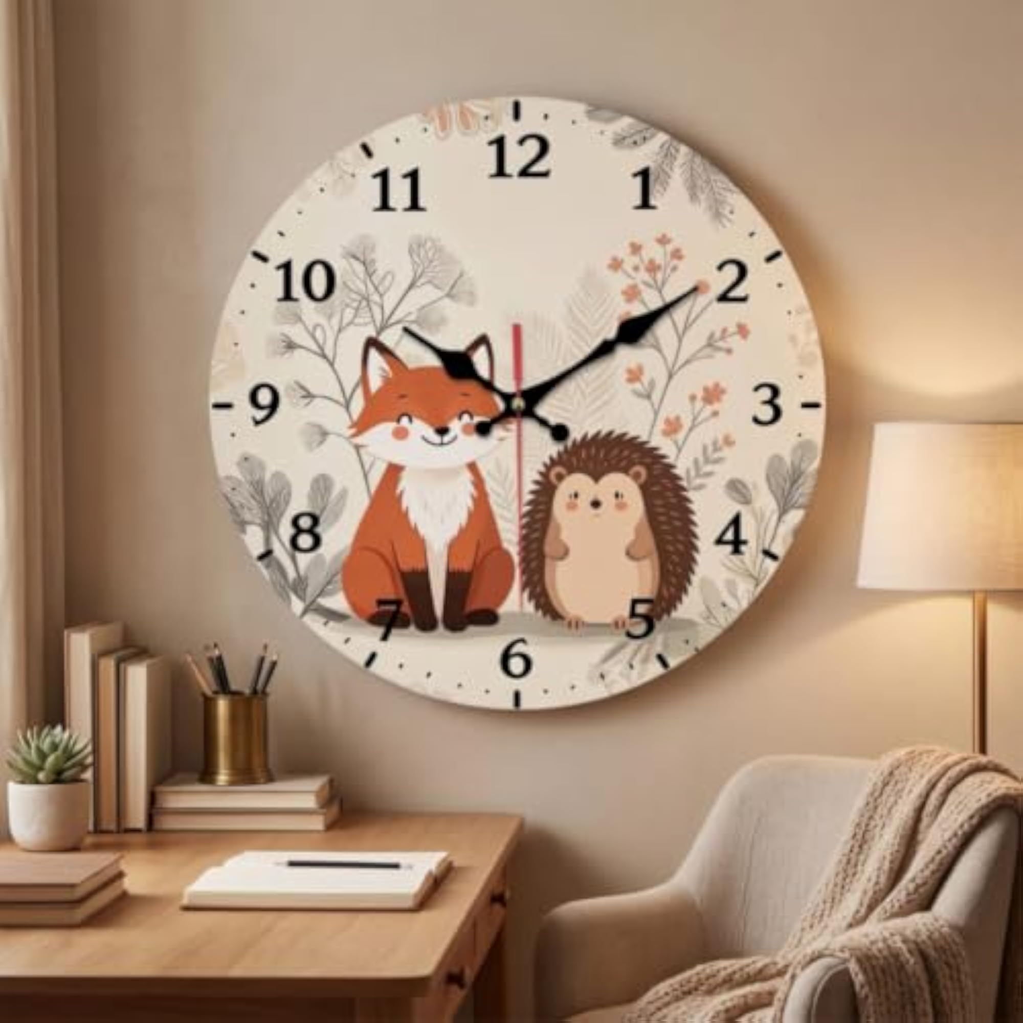 Non-Ticking Silent Wall Clock, 25CM
