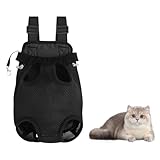 Aurafly Mochila Transporte para Perros y Gatos, Bolso Transporte para Mascotas, Mochila de Viaje Portátil para Cachorros, Portador con Patas hacia Fuera para Mascotas Pequeñas (XL)
