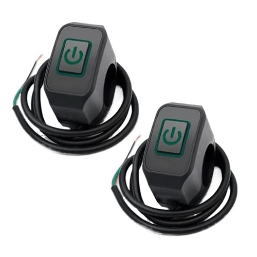 Bouton de moto 12V double avec commande marche/arrêt pour phares et klaxon
