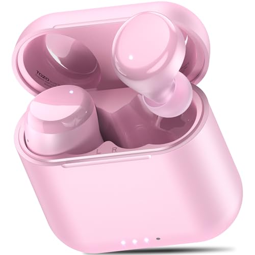 TOZO T6 Ergonomic Edition Wireless Earbuds Bluetooth 5.3 Headphones, Ergonomic Design in Ear Headset, 50Hrs Playtime with Wireless Charging Case, APP EQ Customisable, IPX8 Waterproof, 2025 Version