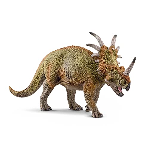 schleich DINOSAURS | Styrakozaur 15033 | dinozaur schleich szczegółowa figurka | prehistoryczna figurka kolekcjonerska | prezent dla dziewczynek i chłopców | zabawka od 3 lat | 19 x 6 x 10 cm