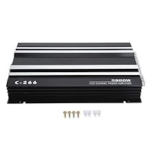 5800W 12V Car Amplifier, High Power Stereo, Aluminum Alloy, Hi Fi Subwoofer, Portable