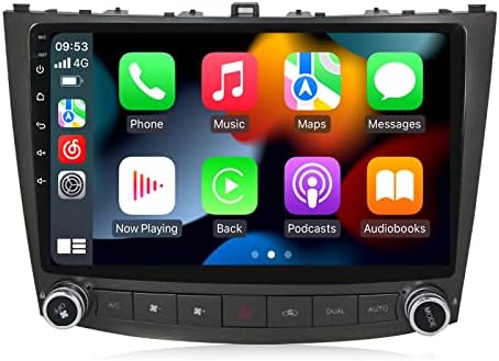 MekedeTech Android 11 Car Radio for Navigation for Lexus IS250 IS200 IS220 IS300 IS350 Head Unit Car GPS Stereo Multimedia Player in Dash Stereo with Built-in CarPlay and Android Auto WiFi BT