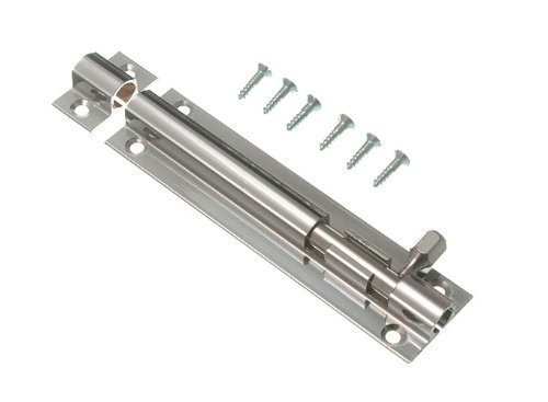 Loqueteau porte coulissante pour placard et dressing chromé 100mm