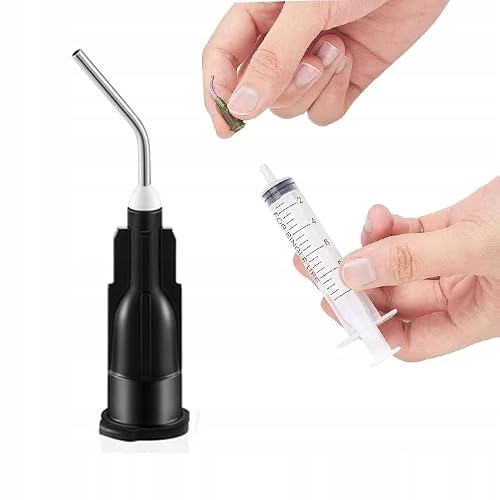 Rosfix - Rosfix Aiguille de Dosage 27G 45° – 0,21 mm Intérieur, 0,41 mm Extérieur, 45 mm Longueur | Réutilisable, Précise | Pour Seringue Médicale ou Industrielle | Accessoire Laboratoire