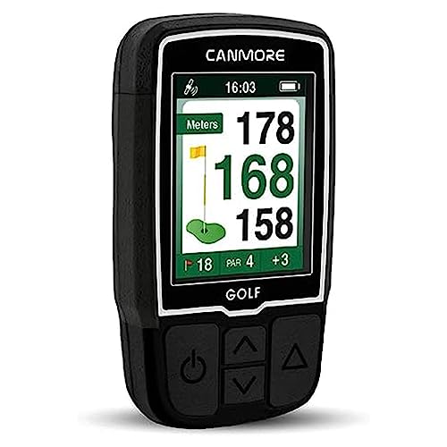 Canmore Hg-200 Handheld Golf Gps Black Device | Water Resistant | Preloaded 40,000+ Global Course Data |Support Multi-Language Bundled With Hogor Case #TOP1