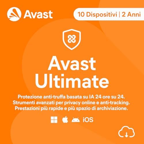 Avast Ultimate 2026 - 10 Dispositivi - 2 Anni