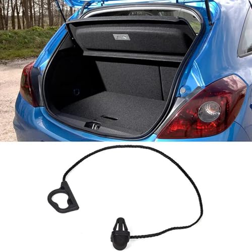 Cuerda Maletero Coche Recambio de Cortina Trasera Opel Corsa D 2007 a 2015 Cable Negro 13367836 6