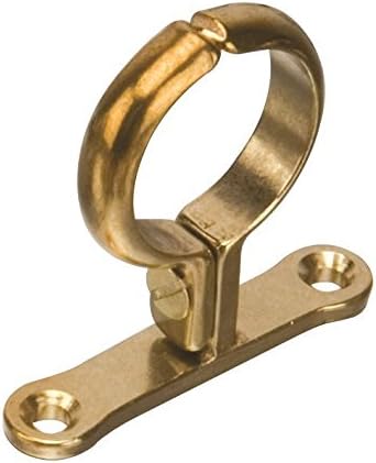 15mm Cast Brass Screw-On Pipe Bracket - Bag of 10