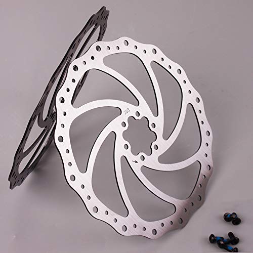 Bucklos 【Us Stock】 180Mm 203Mm Mountain Bike Brake Rotor Caliper Mount Adapter, Mtb Brakes Stainless Steel Rotors, With 6 Pc M5 Bolts Is/Pm Disc Brake Rotors Adapter, Fit Road Mountain Bicycle, Bmx #TOP6
