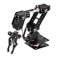 Peowuieu 6DOF Robot Mechanical Arm Clamp Claw Kit DOF Manipulator Industrial Grade Manipulator for Robotics