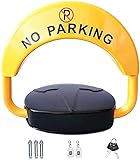 【DISEÑO DE MODA】: el diseño redondo y suave, el llamativo color amarillo brillante y el letrero de no estacionar hacen que nuestro candado de estacionamiento no solo sea hermoso, sino también práctico.