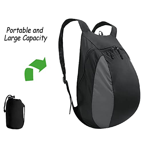 Peicees Mochila masculina dobrável para capacete de motocicleta, leve, impermeável, grande capacidad