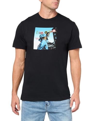 T-shirt noir unisexe manches courtes taille XL WEA, haut basique et fluide