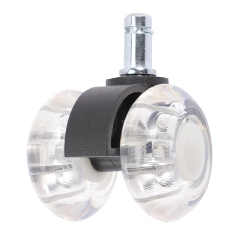 Gadpiparty Office Chair Wheels 2-inch Dual Wheel Upgraded Four Bearings Black Base for Computer and Gaming Chairs Office Furniture Accessories