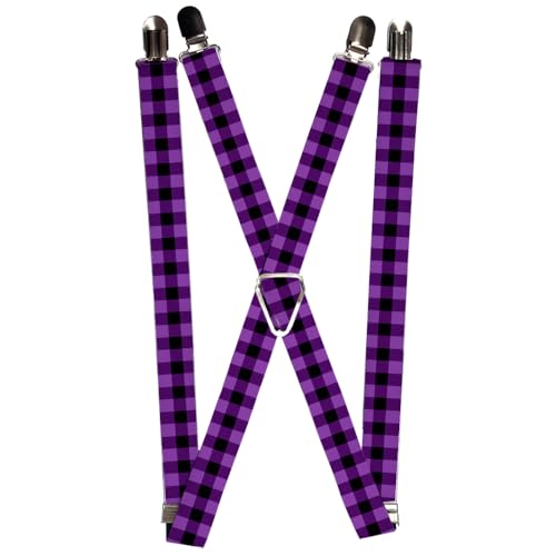 Tirantes Buffalo Plaid unisex para sujetar pantalones sin usar cinturón