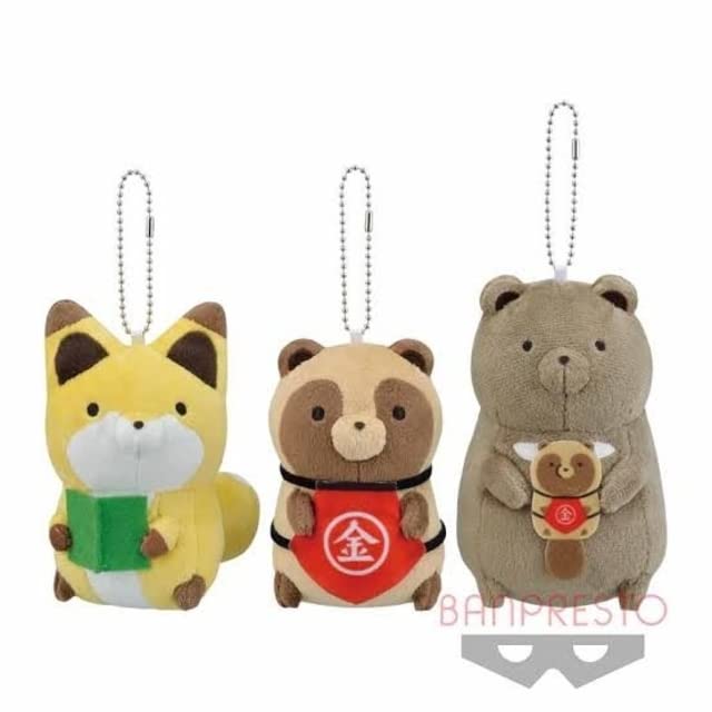 Amazon.co.jp: タヌキとキツネ カバンに付けられるぬいぐるみ ～金太郎