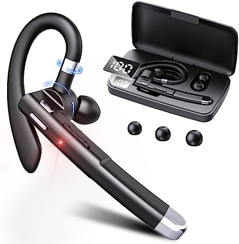 Bluetooth Headset V5.4, 100Hrs Talk Time Dual Noise Cancellation ...