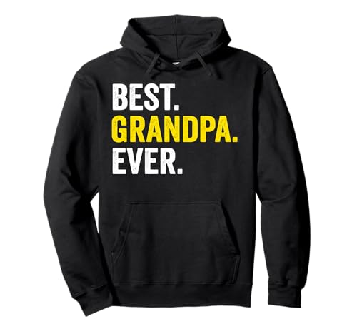Best Grandpa Ever Grandfather Día del Padre Vintage Cool Retro Sudadera con Capucha
